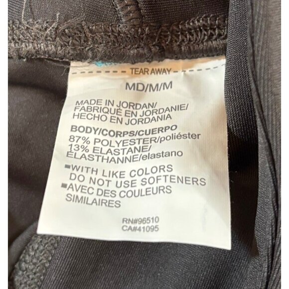 Under Armour Womens HeatGear Compression Zipper Leggings Black & Blue Size M - Picture 5 of 7